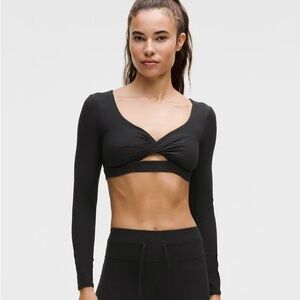 NWT Lululemon Ribbed Nulu Long-sleeve Bra Top Size Large